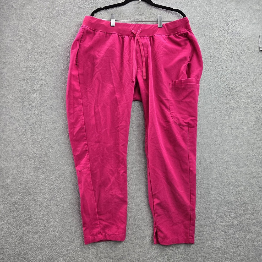 Mandala Women Scrub Pants XL Pink Equa-Tek Activewear PO19IN-B 26" Inseam